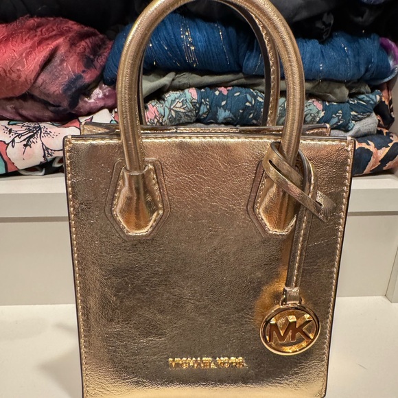 Michael Kors Metallic Gold Mini Bag - Picture 1 of 5